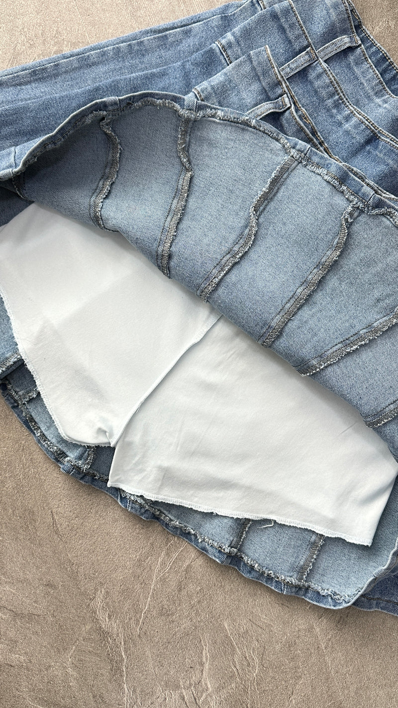 MINI FALDA SHORT DENIM