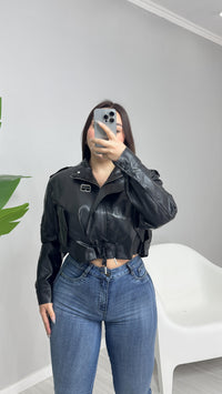 JACKET BOMBER ECOCUERO