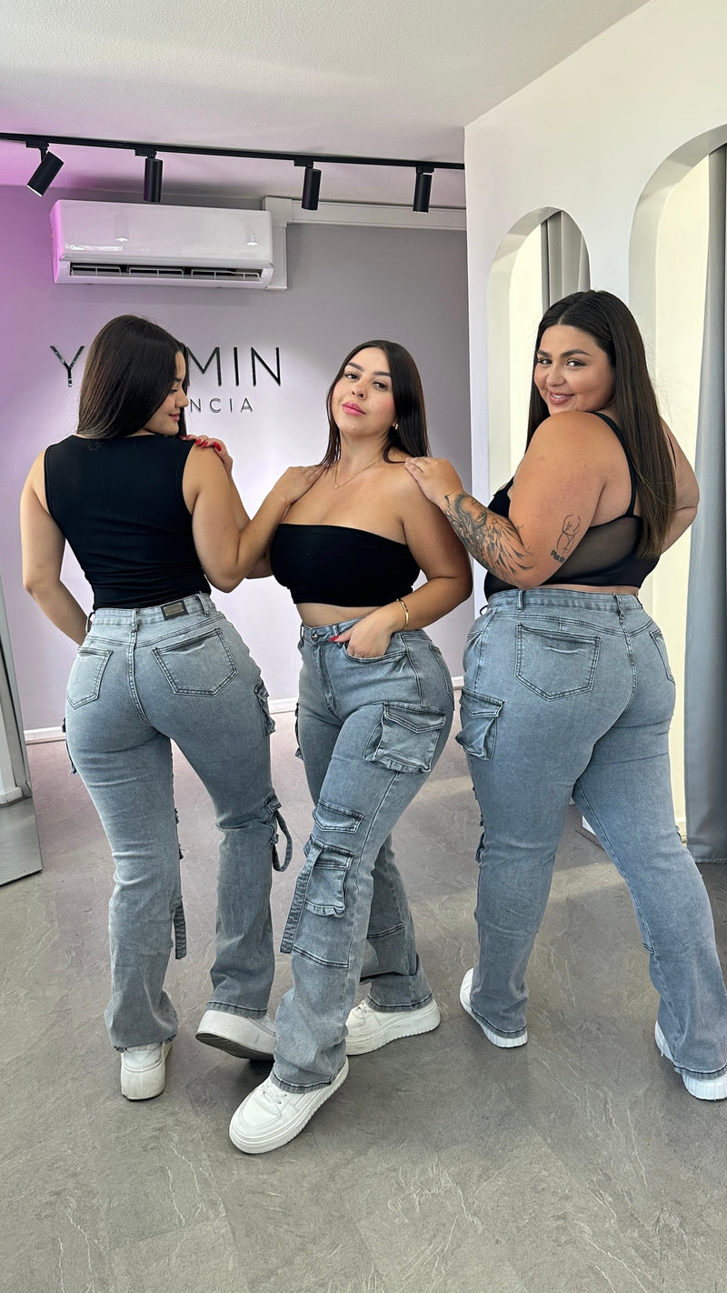 CARGO JEANS LOVE SNT