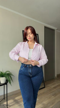 CAMISA CROP LÍNEAS