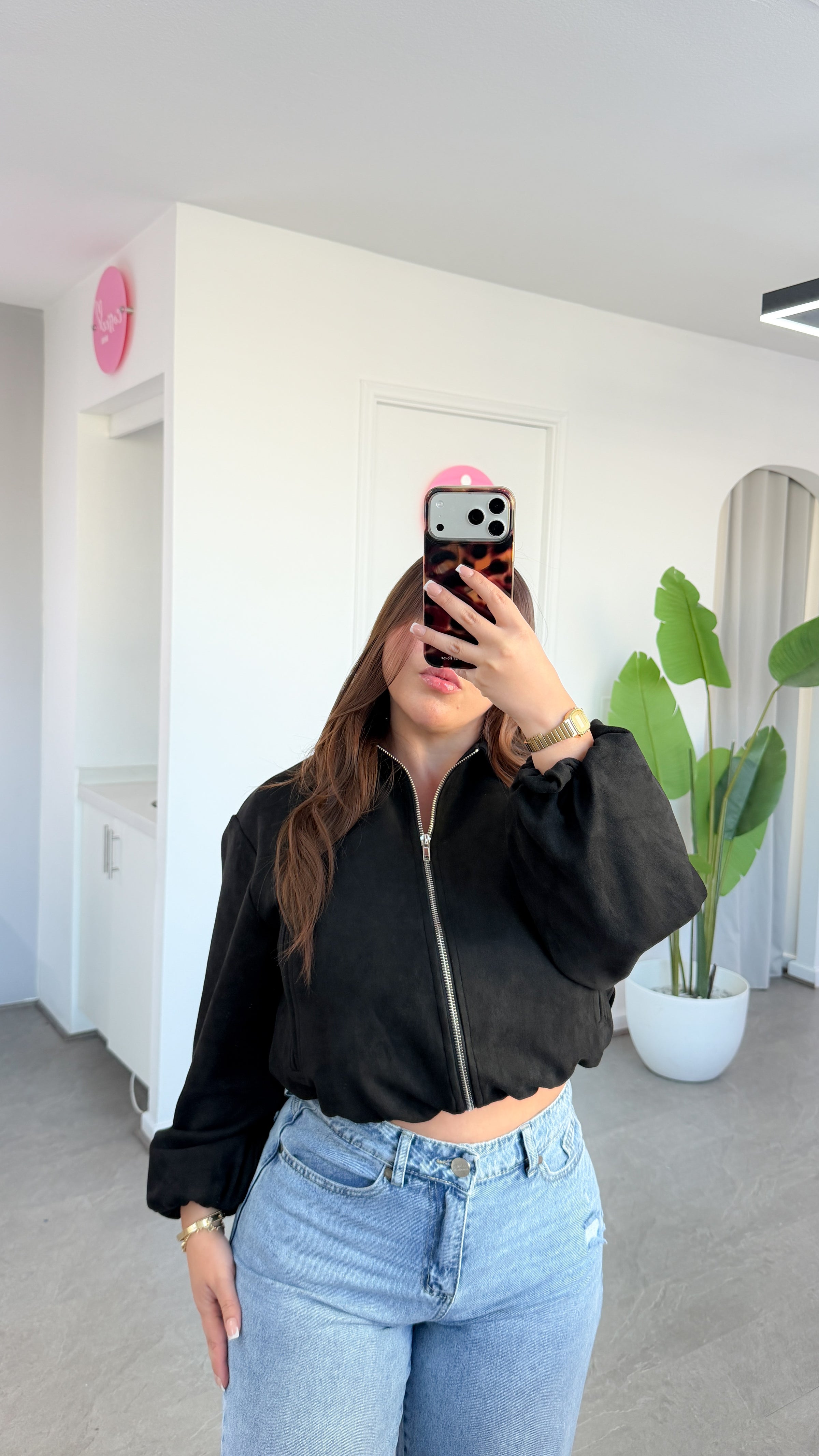 BOMBER MILANO GAMUZA