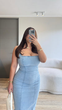 VESTIDO SILUETT CELESTE