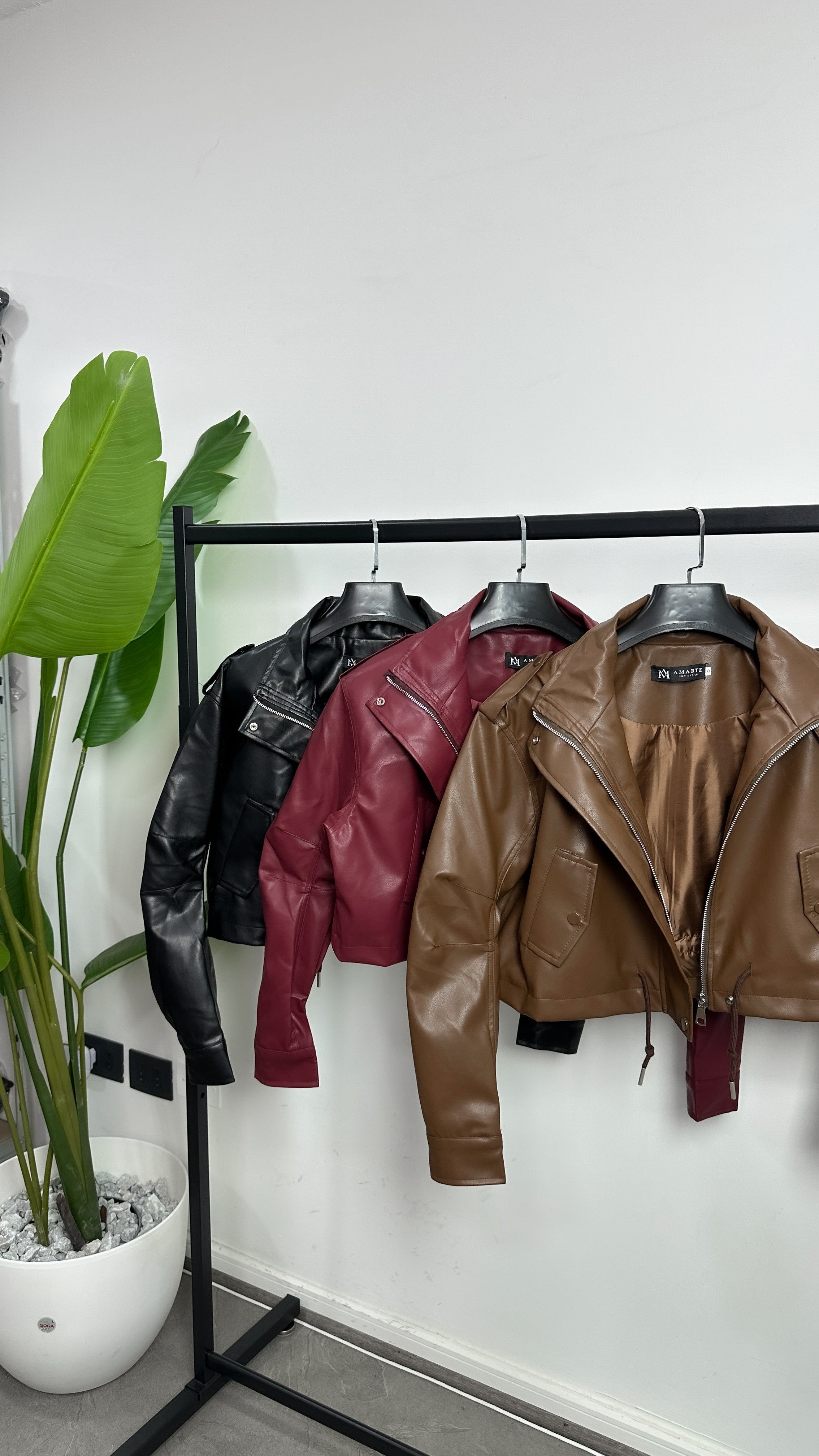JACKET BOMBER ECOCUERO