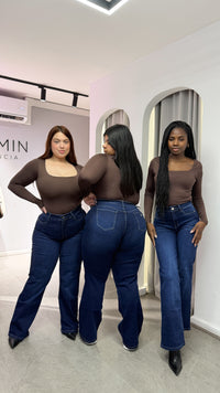 JEANS ATENEA WIDE LEG AZUL  PARADISE