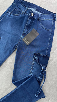 SKINNY CARGÓ AZUL