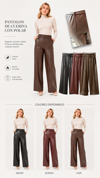 PANTALÓN ECO CUERO CINTURÓN