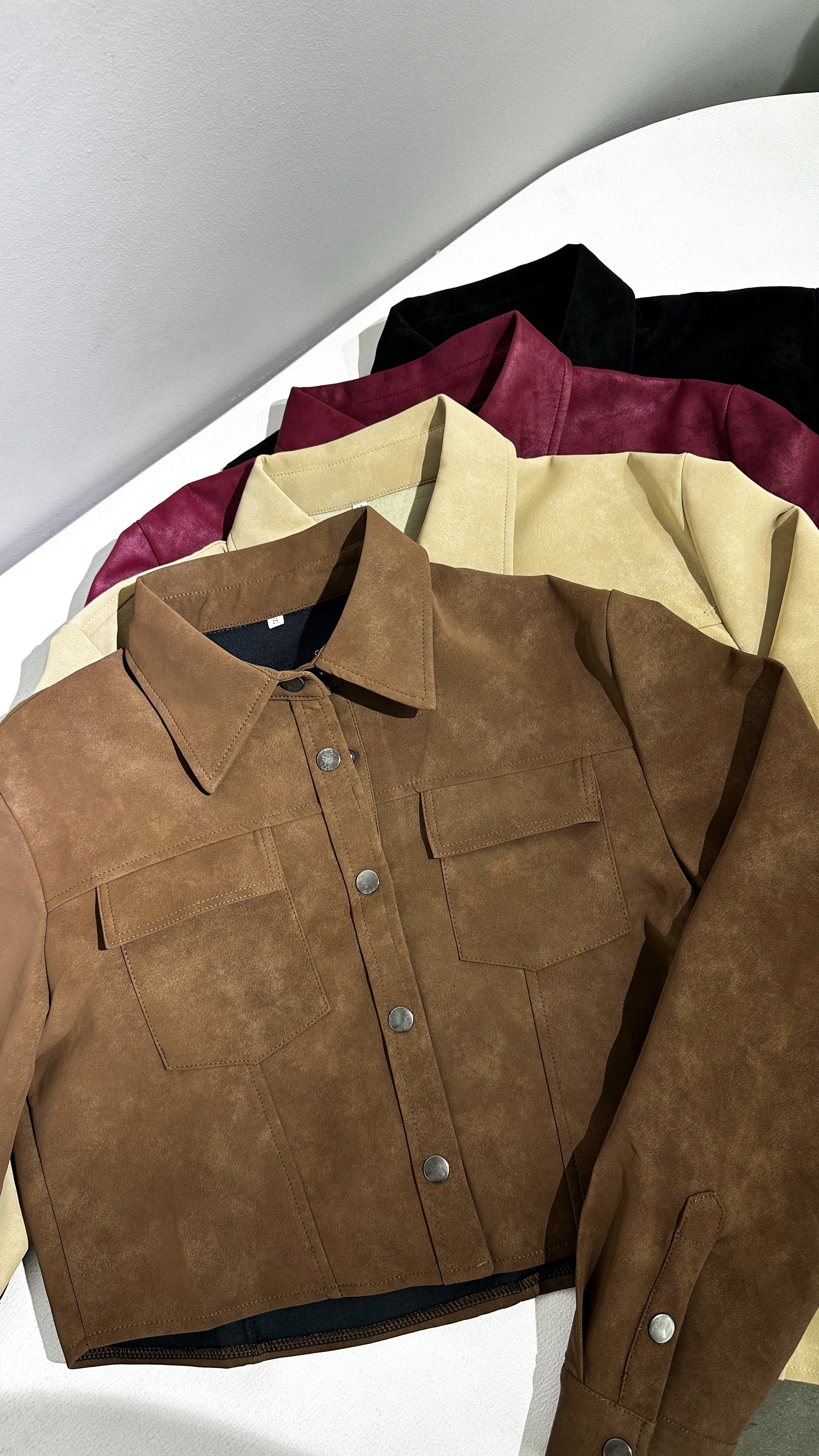 JACKET ECO CUERO GAMUZADA