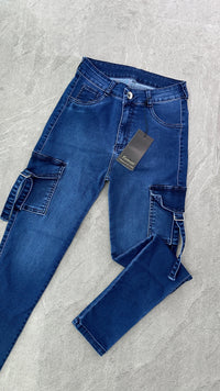 SKINNY CARGÓ AZUL