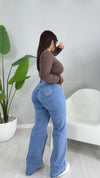 •JEANS WIDE LEG BRASIL