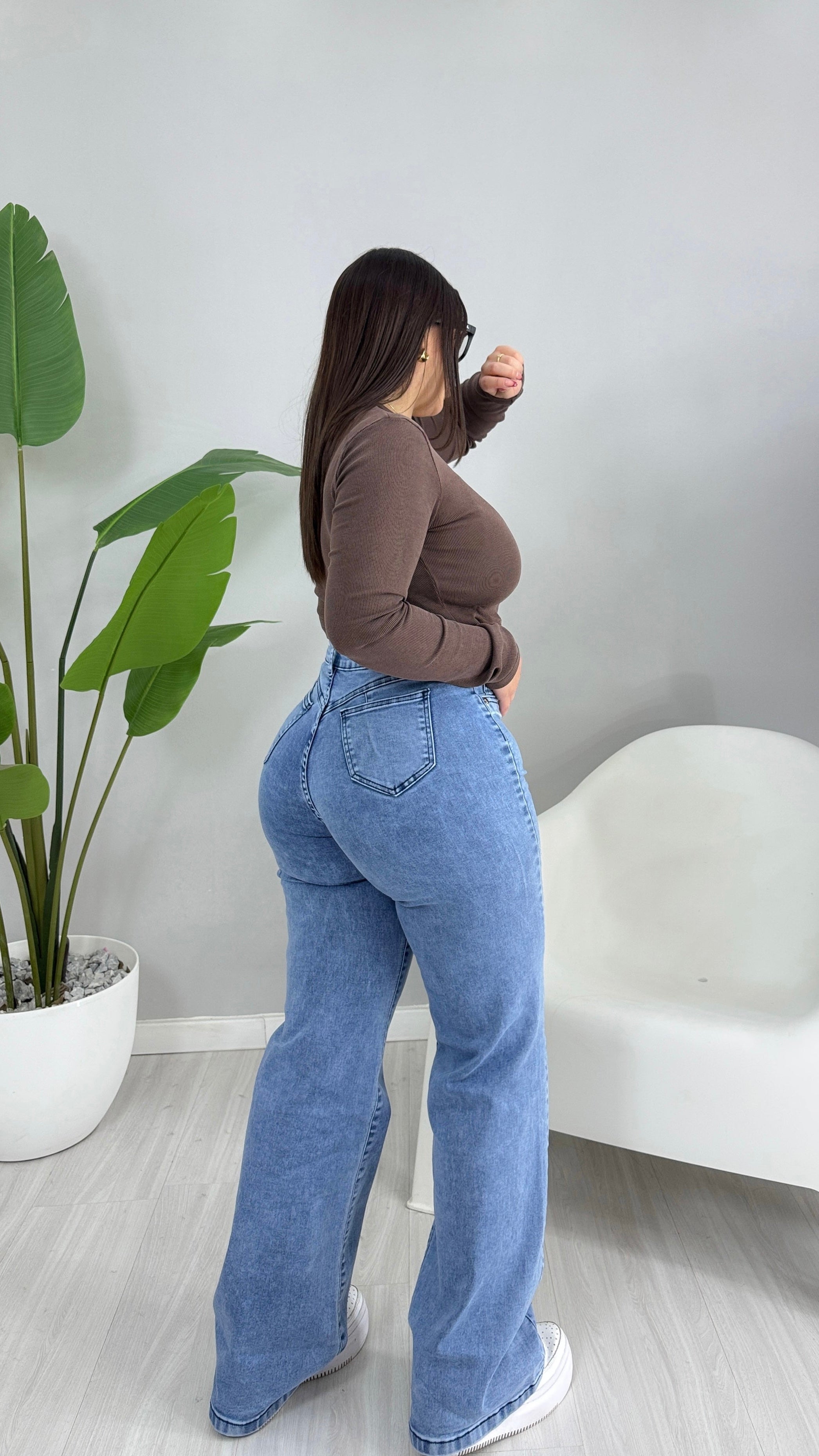 •JEANS WIDE LEG BRASIL