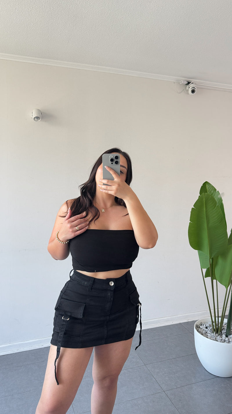 FALDA SHORT BLACK FOR3T