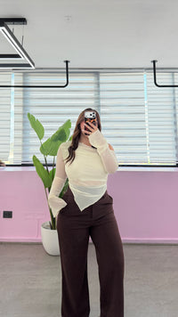 PANTALÓN LUCY PRETINA ANCHA 3 BOTONES!