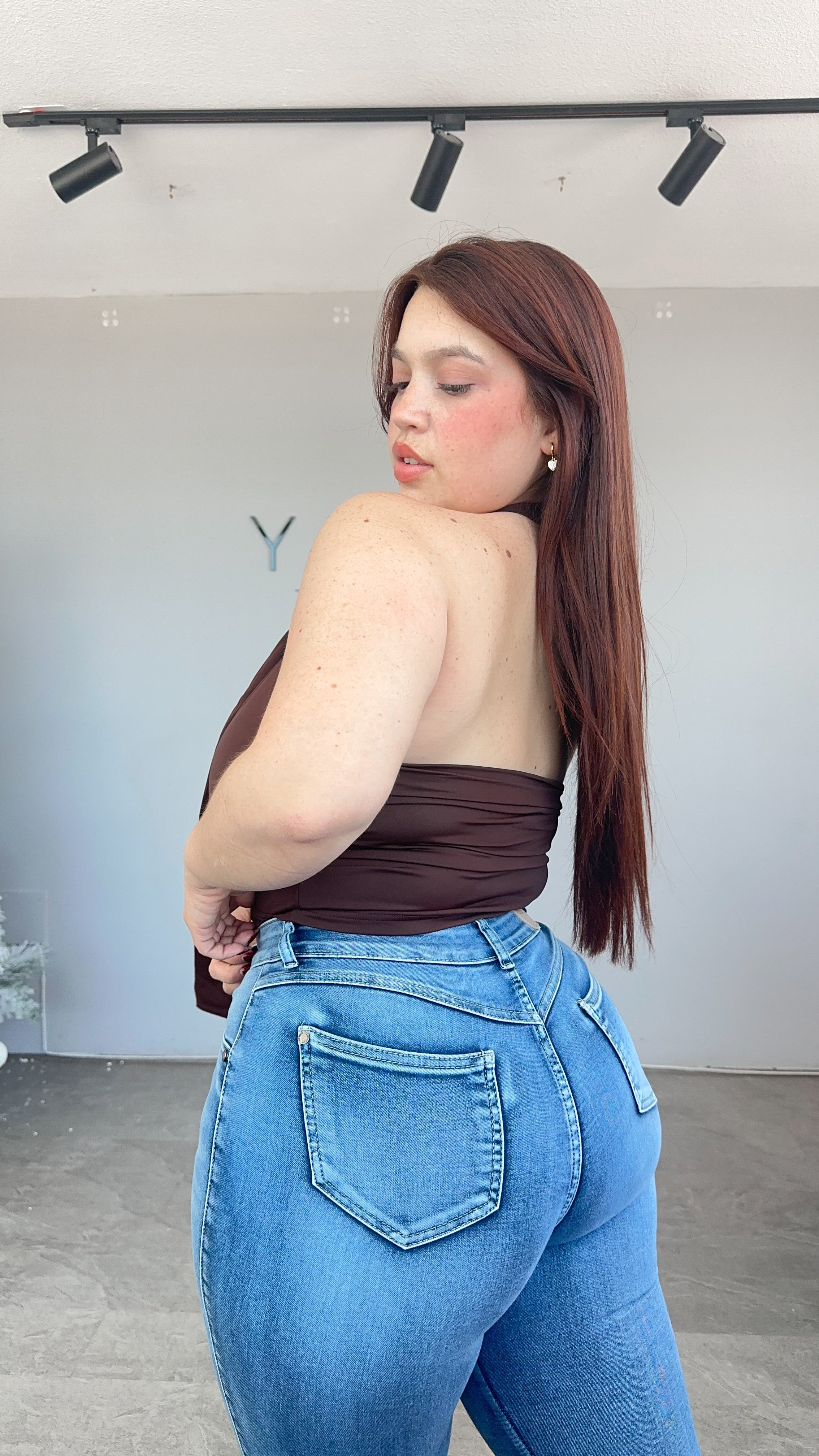 SKINNY CLÁSICO CELESTE x YASMIN TENDENCIA