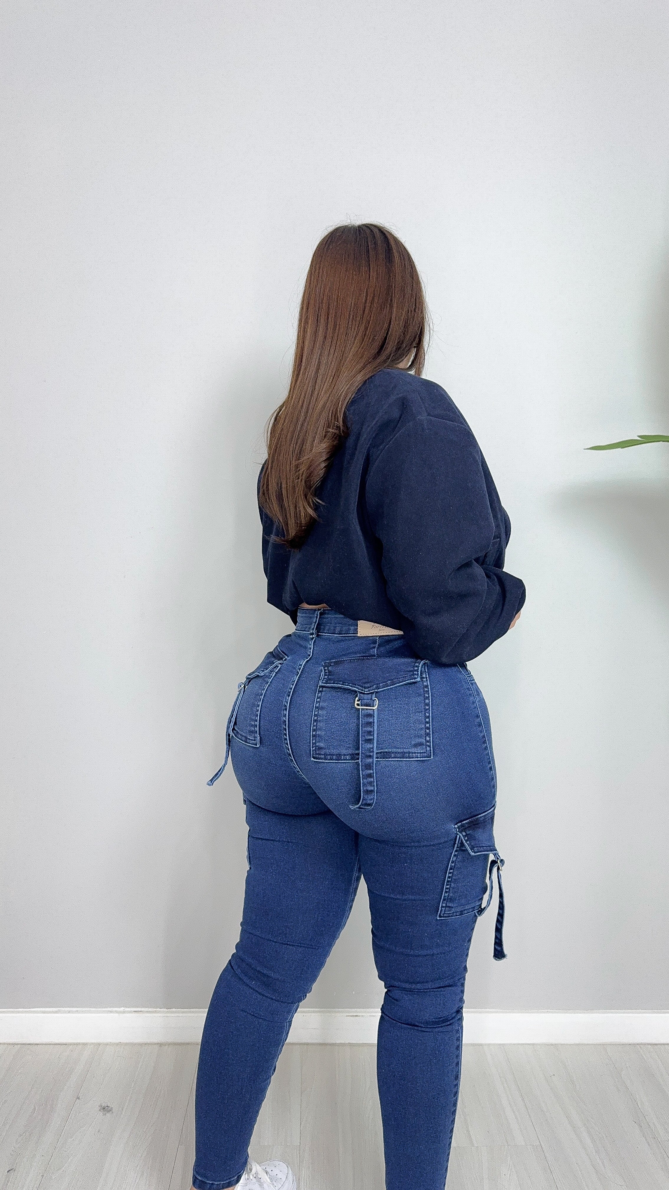 SKINNY CARGÓ AZUL