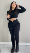 SKINNY TRENZADO BLACK