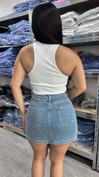 FALDA CRISTALES LIZA