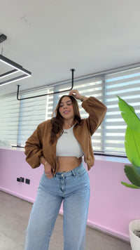 BOMBER MILANO GAMUZA