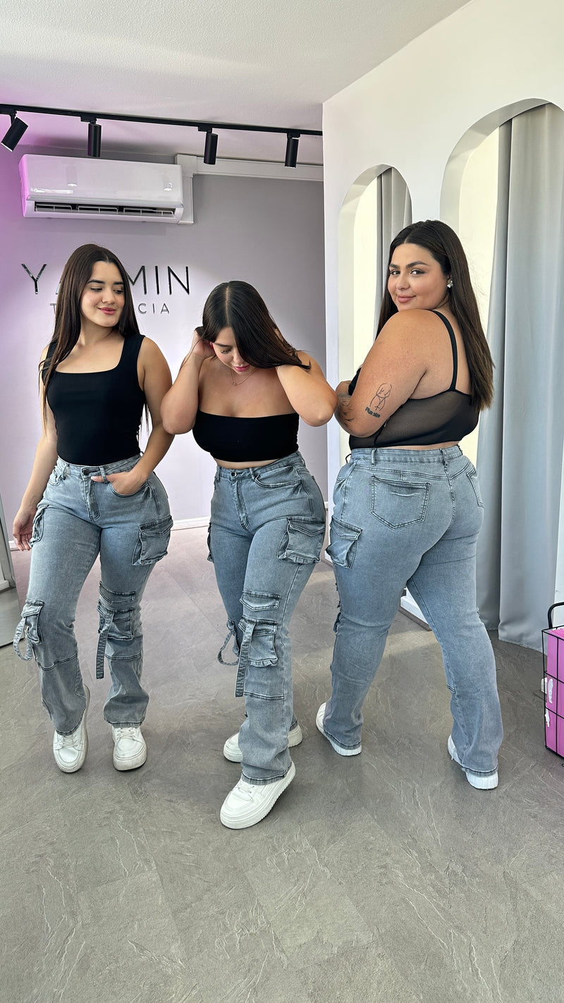 CARGO JEANS LOVE SNT