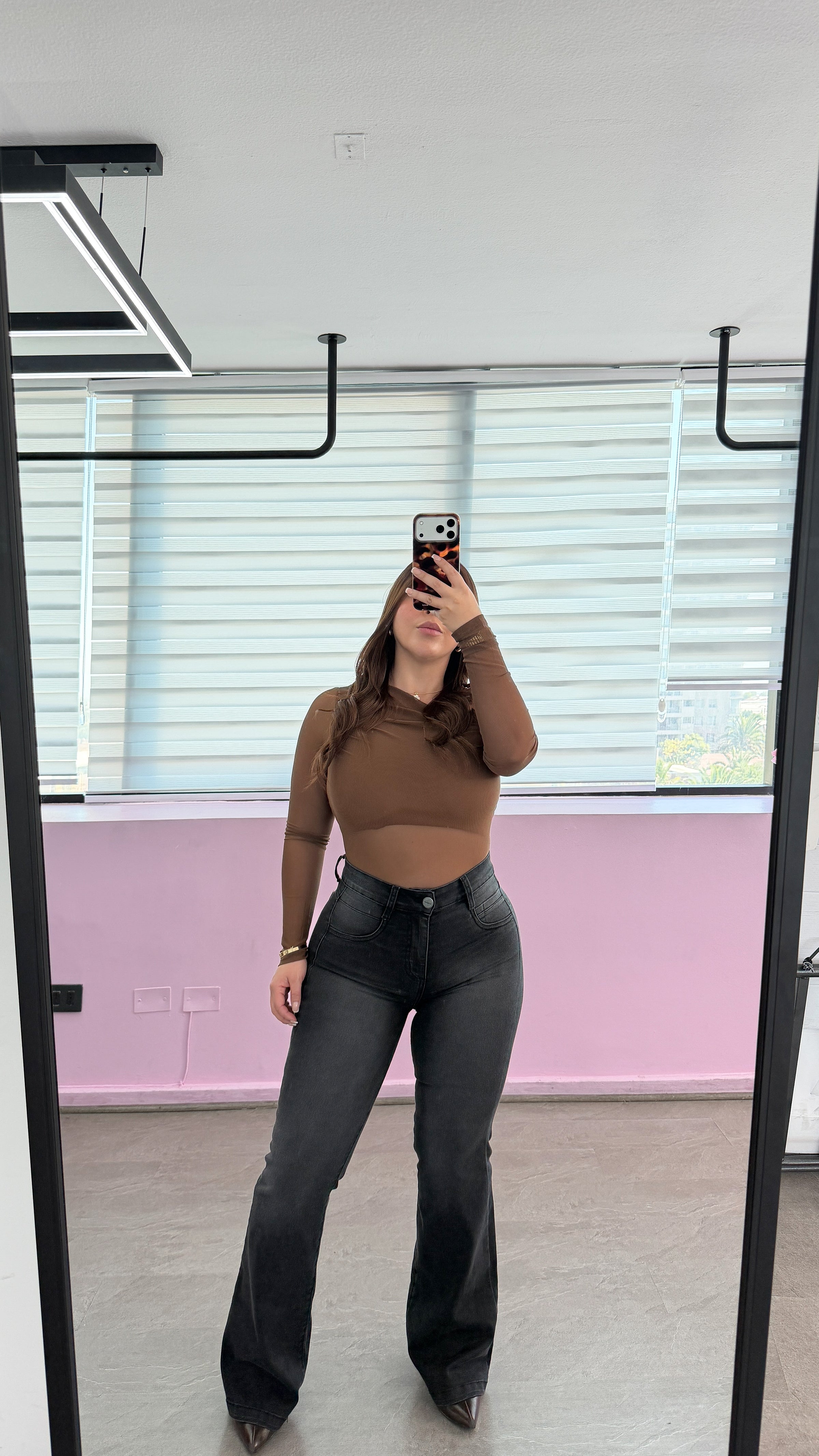 JEANS FLARE NUEVO GRIS