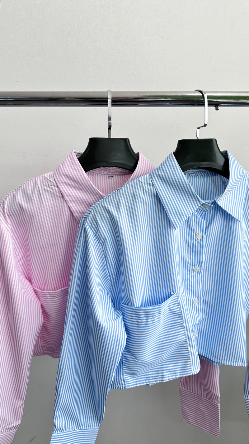 CAMISA CROP LÍNEAS