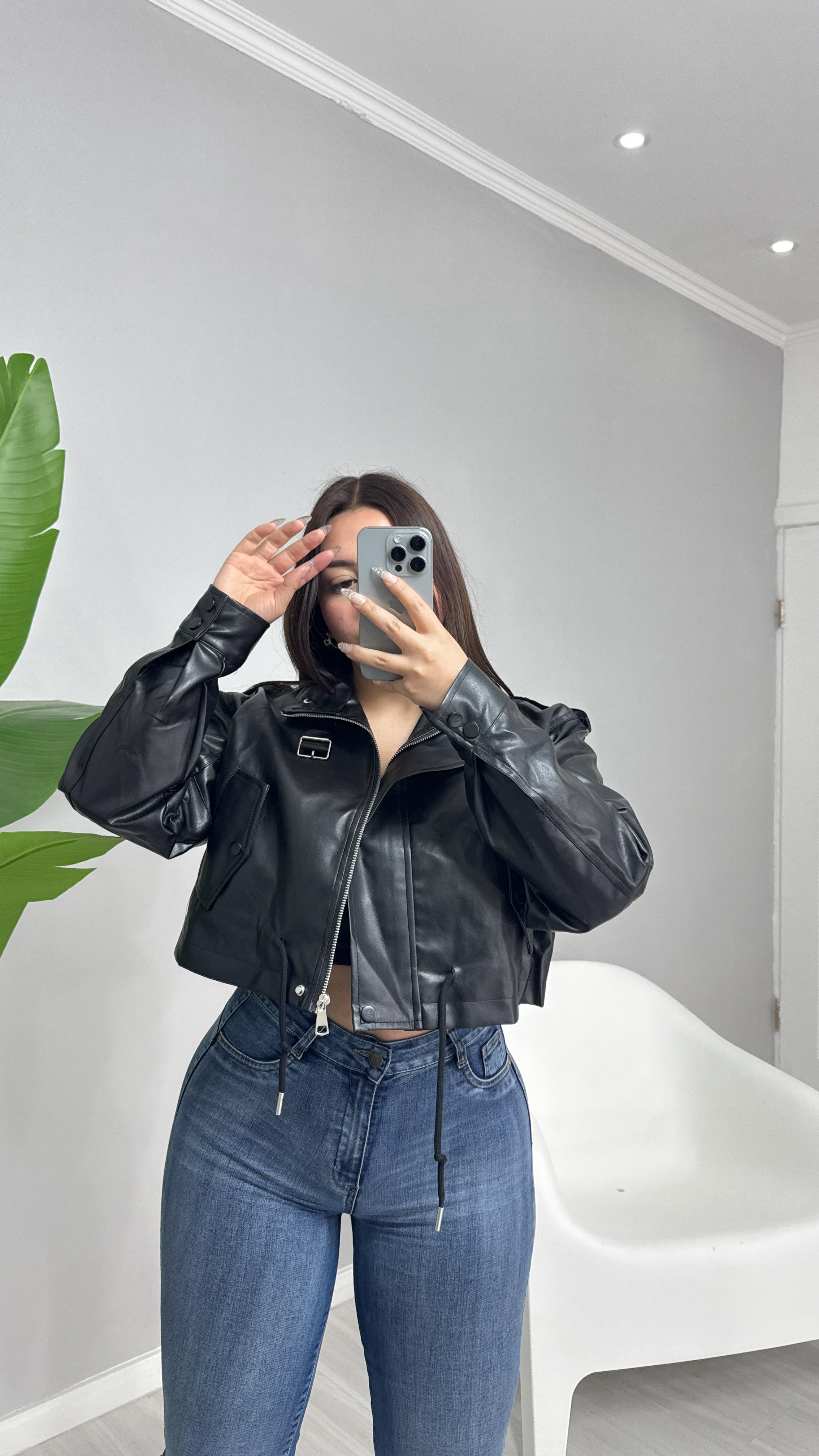 JACKET BOMBER ECOCUERO