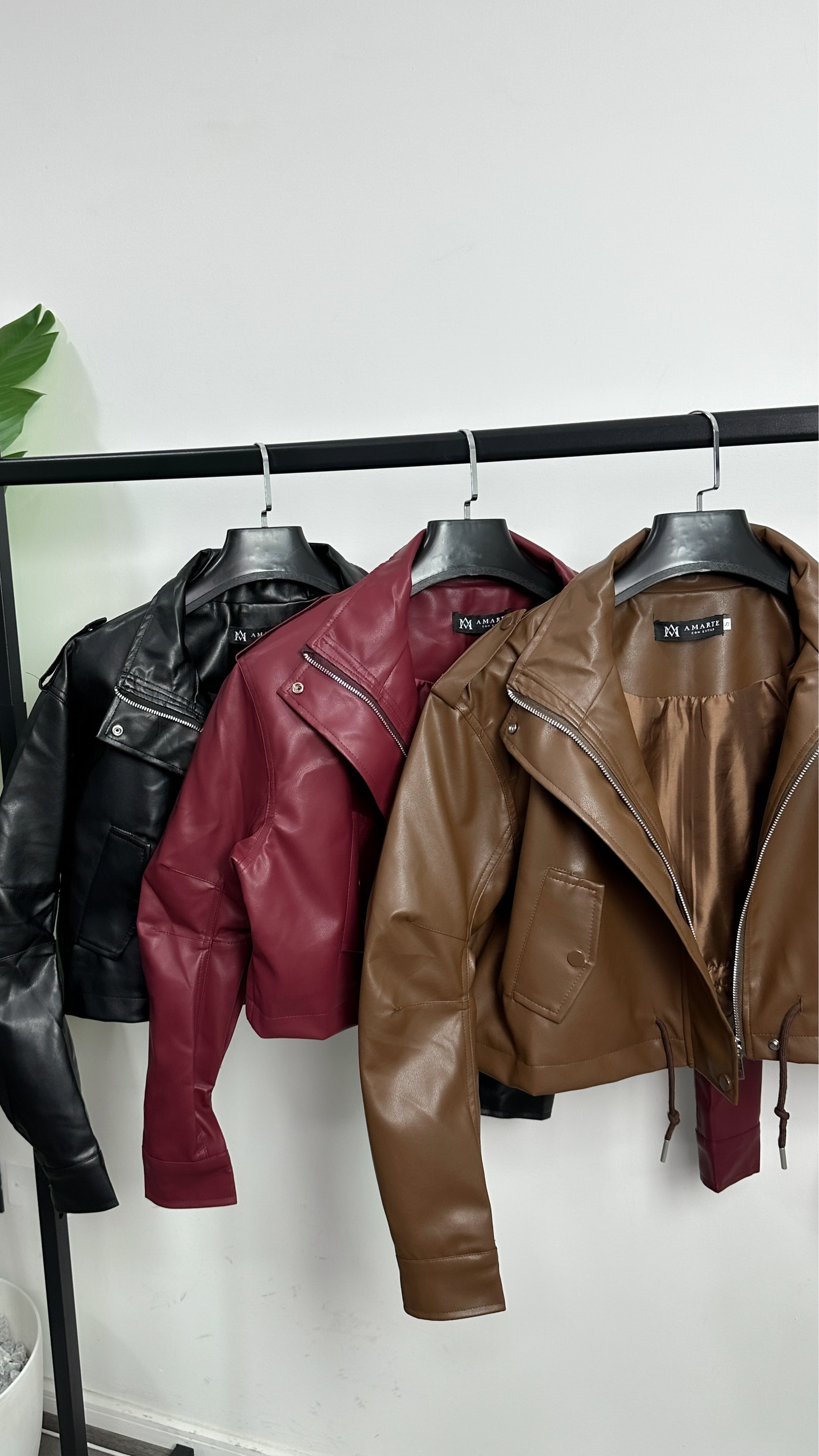 JACKET BOMBER ECOCUERO