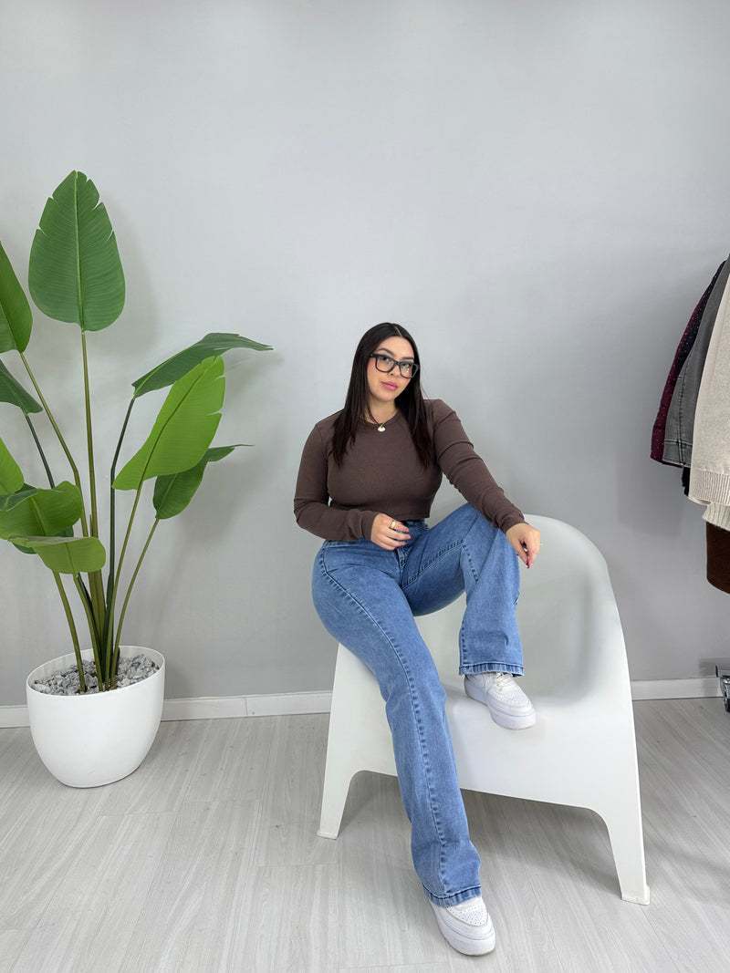 •JEANS WIDE LEG BRASIL