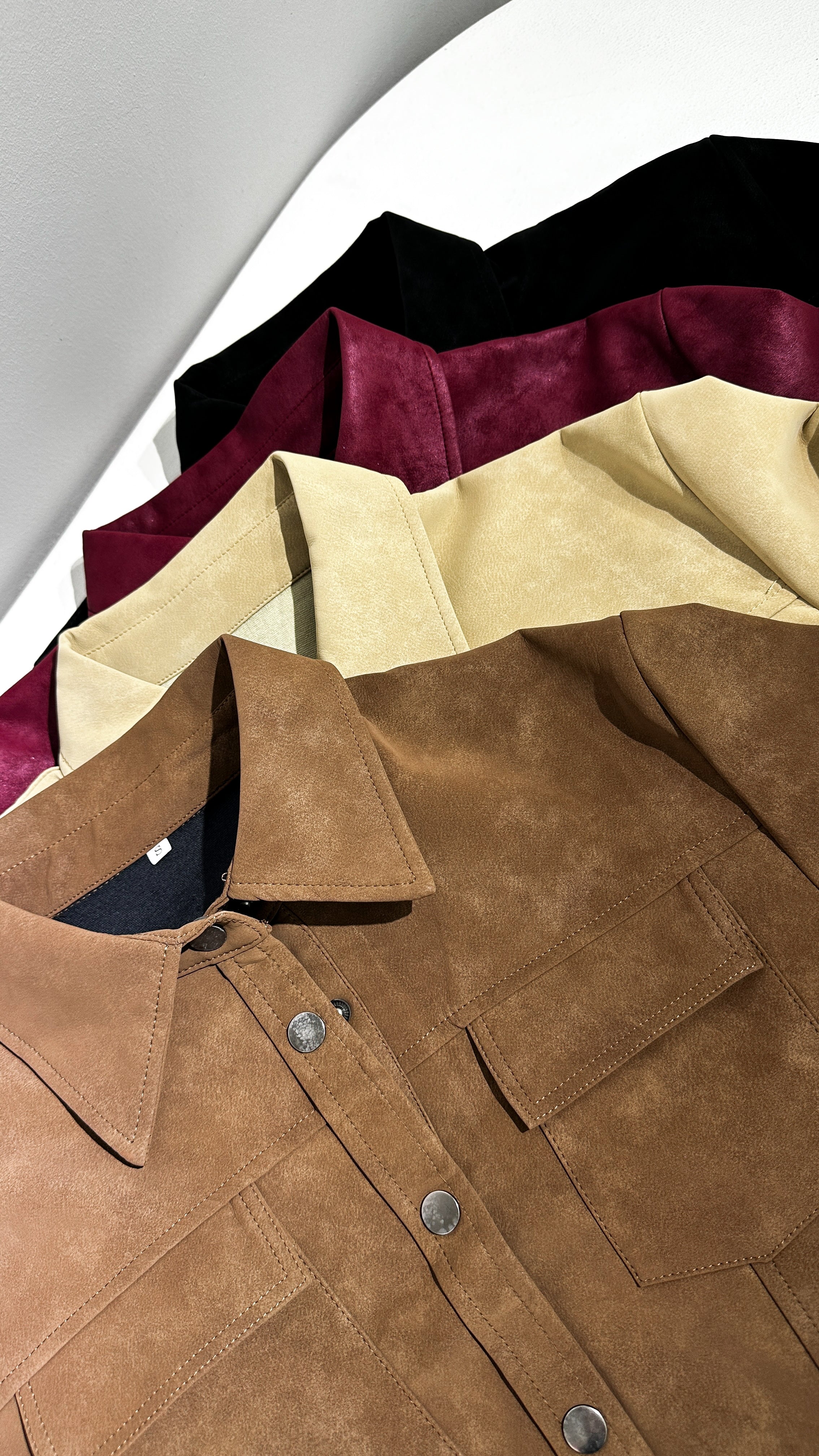 JACKET ECO CUERO GAMUZADA