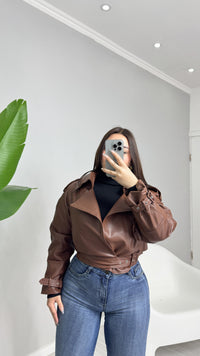 JACKET BIKER ECOCUERO