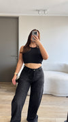 JEANS BAGGY BRILLOS NEGRO