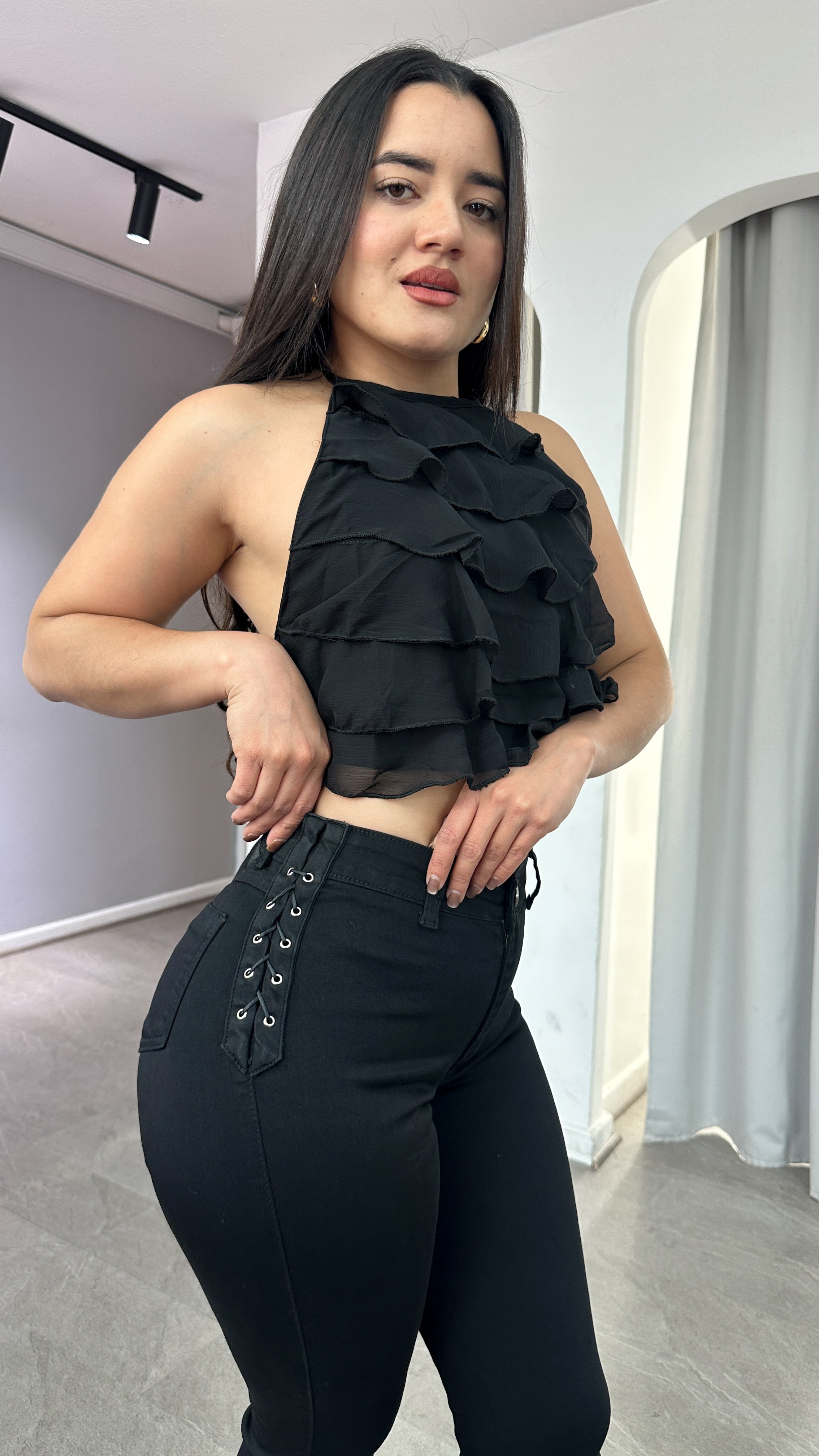 FLARE TRENZADO BLACK