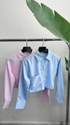 CAMISA CROP LÍNEAS