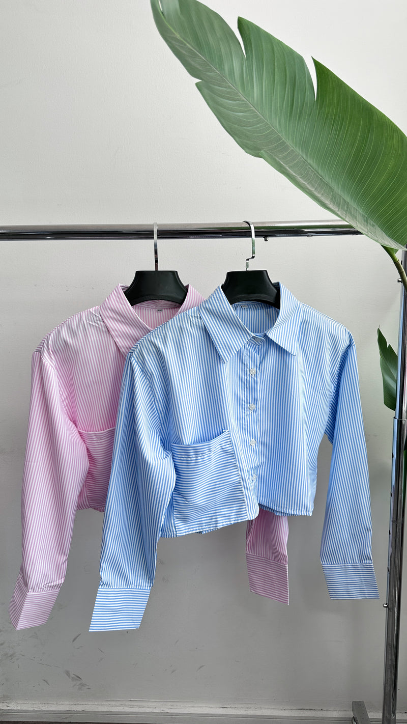 CAMISA CROP LÍNEAS