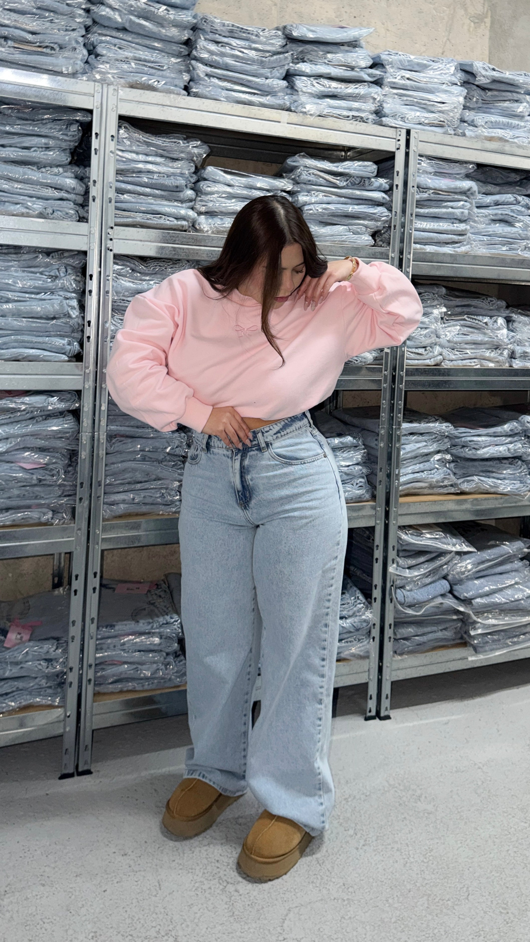 JEANS WIDE LEG COQUETTE X YASMIN TENDENCIA®️