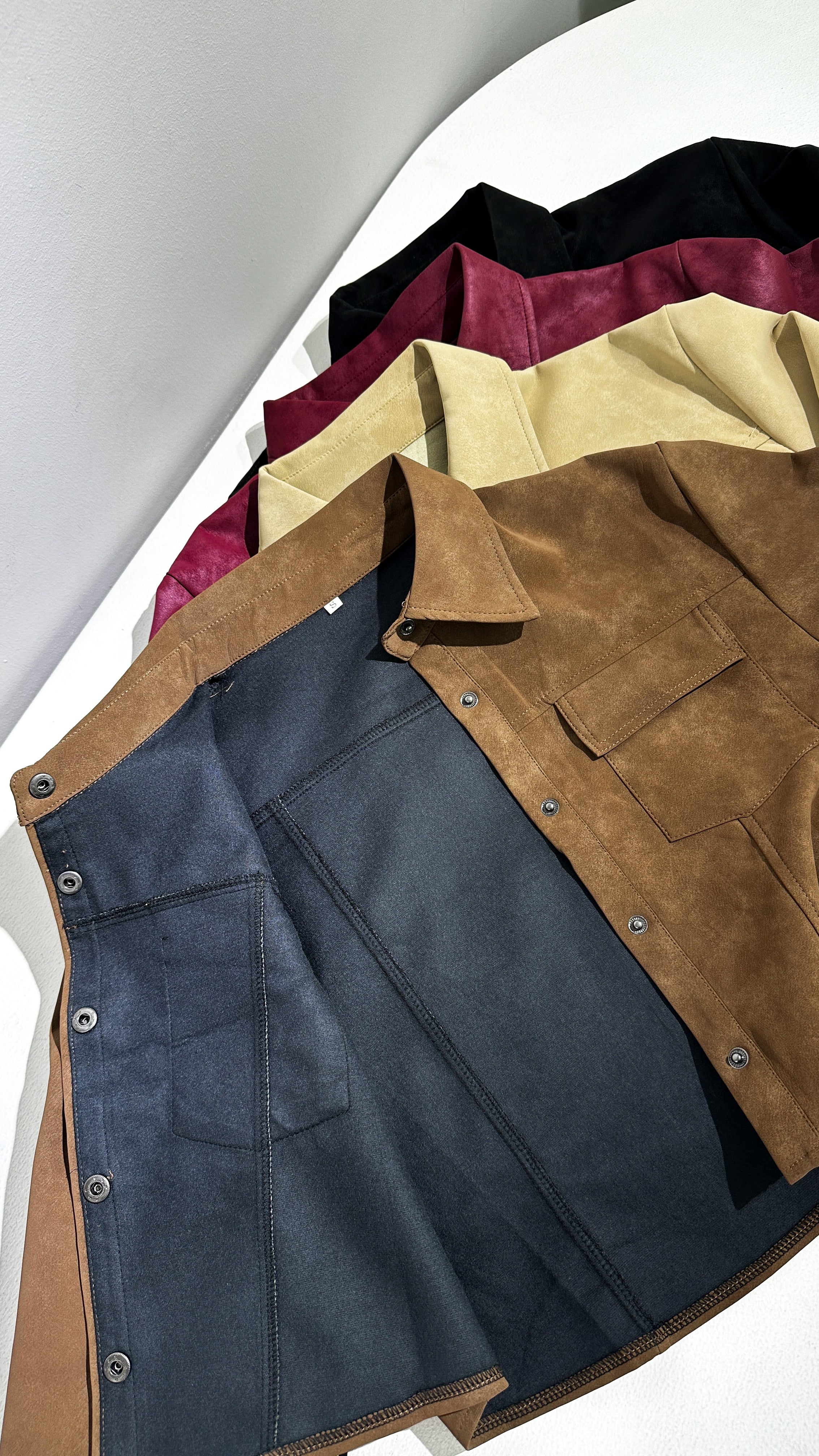 JACKET ECO CUERO GAMUZADA