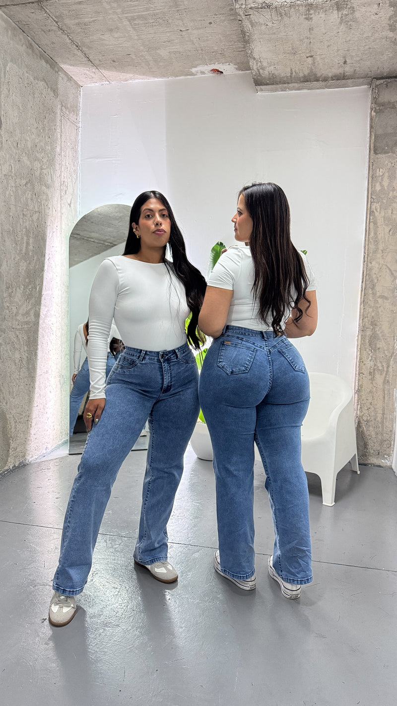 •JEANS WIDE LEG BRASIL
