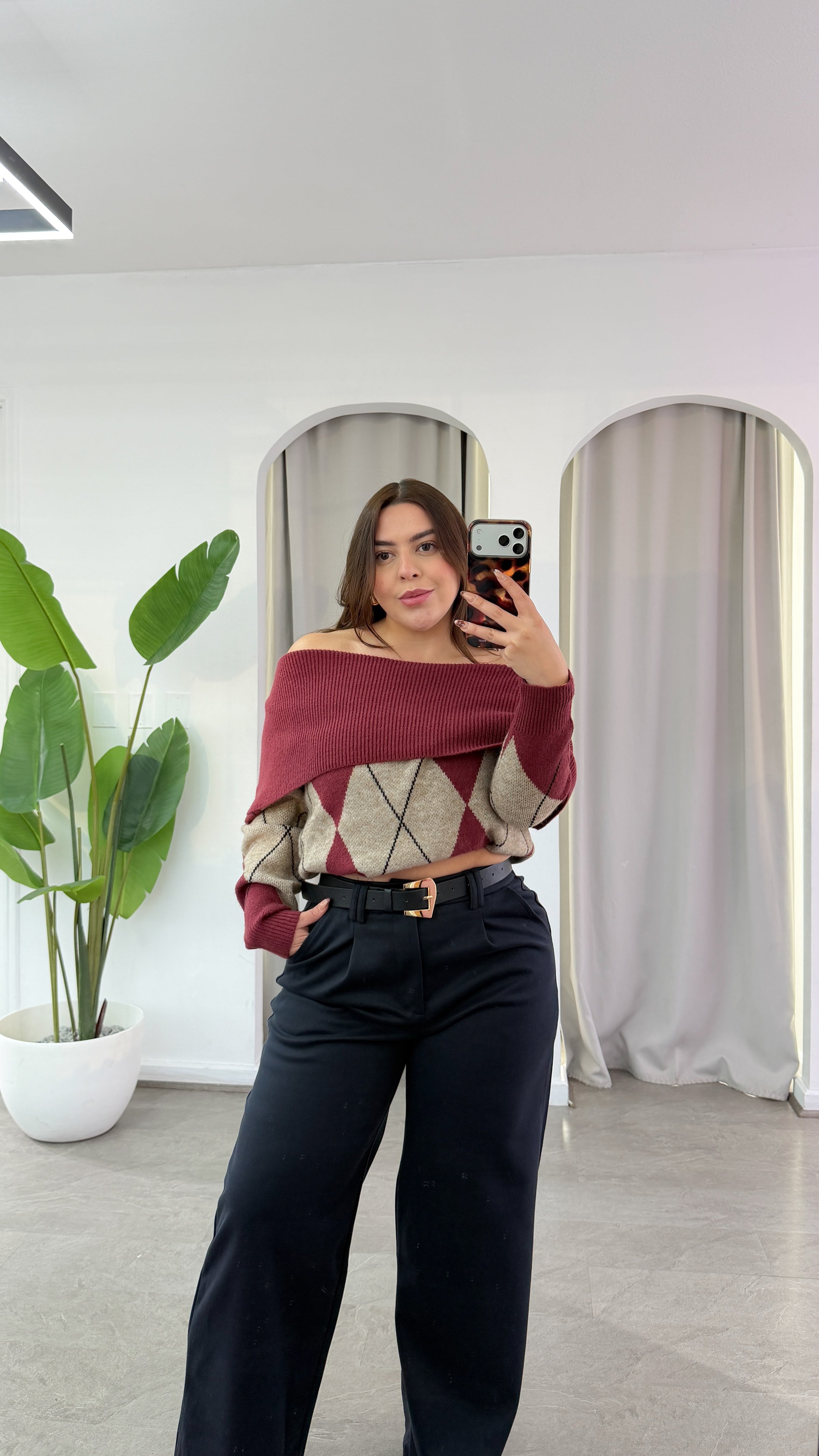 SWEATER ROMBO ELEGANCE