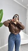 JACKET BOMBER ECOCUERO