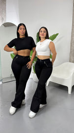 JEANS FLARE NEGRO CIERRE (Australia)