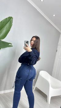 SKINNY CARGÓ AZUL