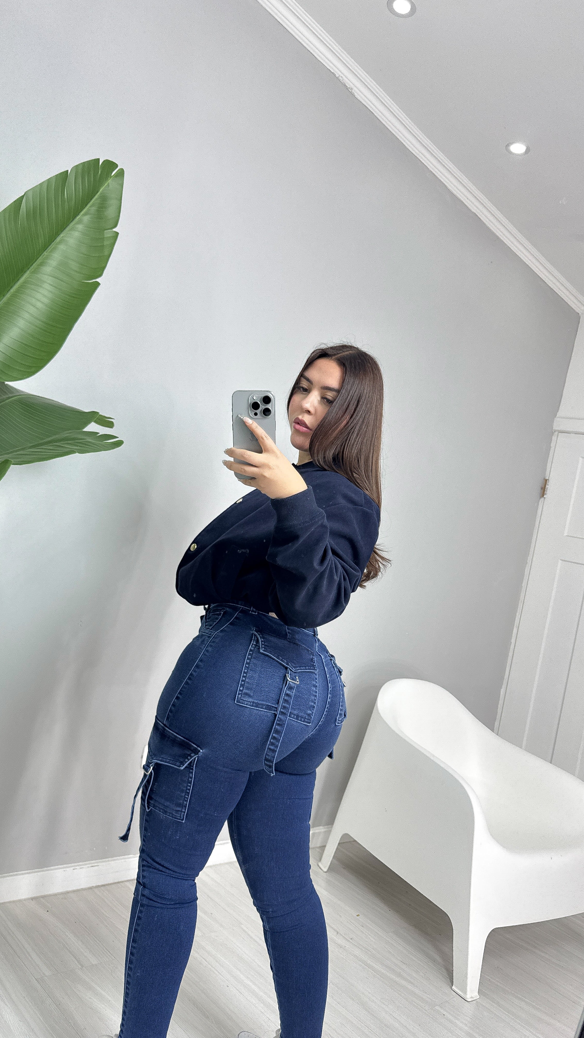 SKINNY CARGÓ AZUL