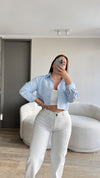 CAMISA CROP LÍNEAS