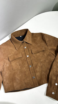 JACKET ECO CUERO GAMUZADA