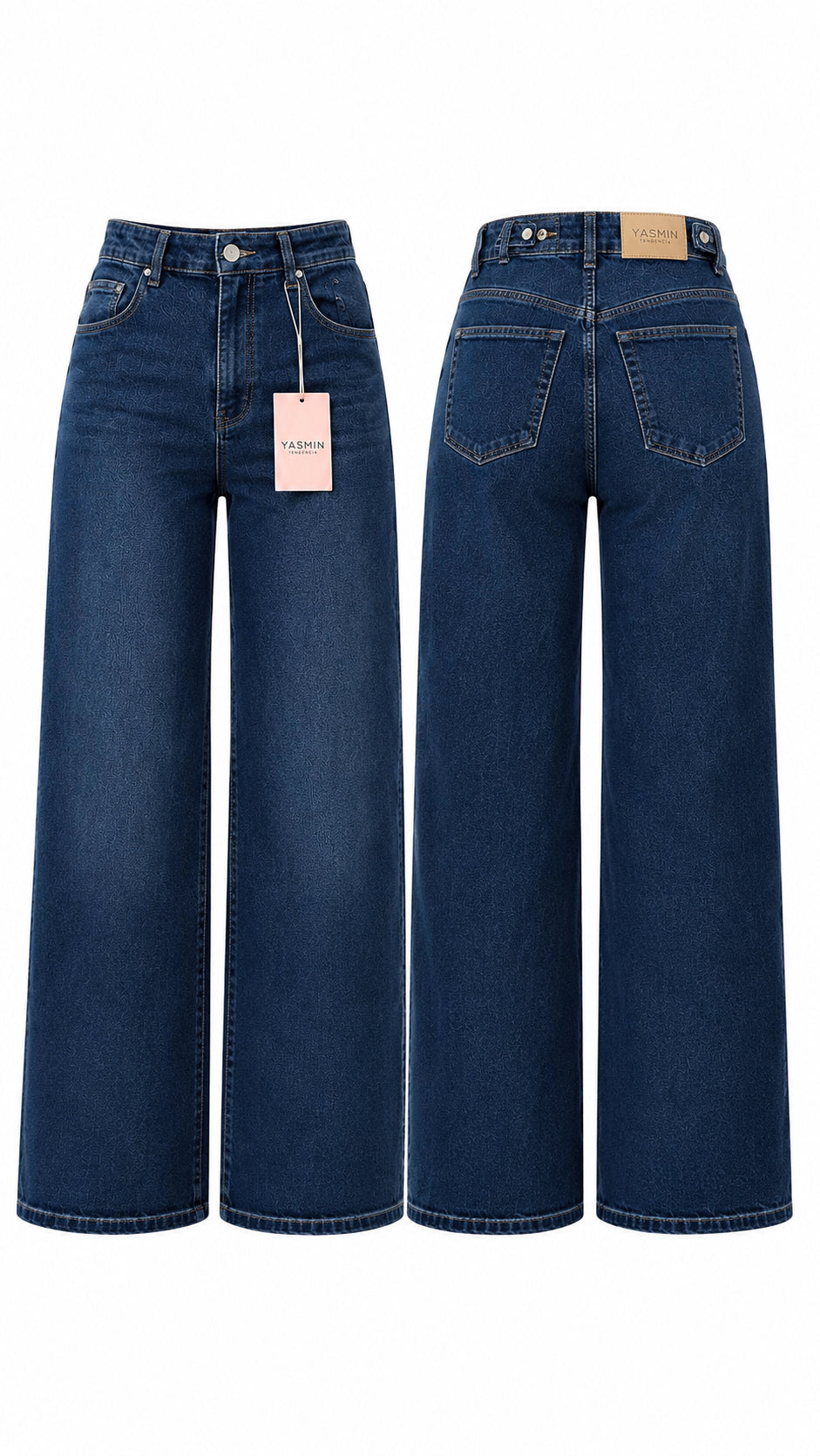 WIDE LEG AJUSTADOR AZUL MAJESTIC (elasticado)