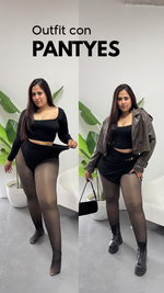 PANTYS EFECTO PIEL CON FAJA