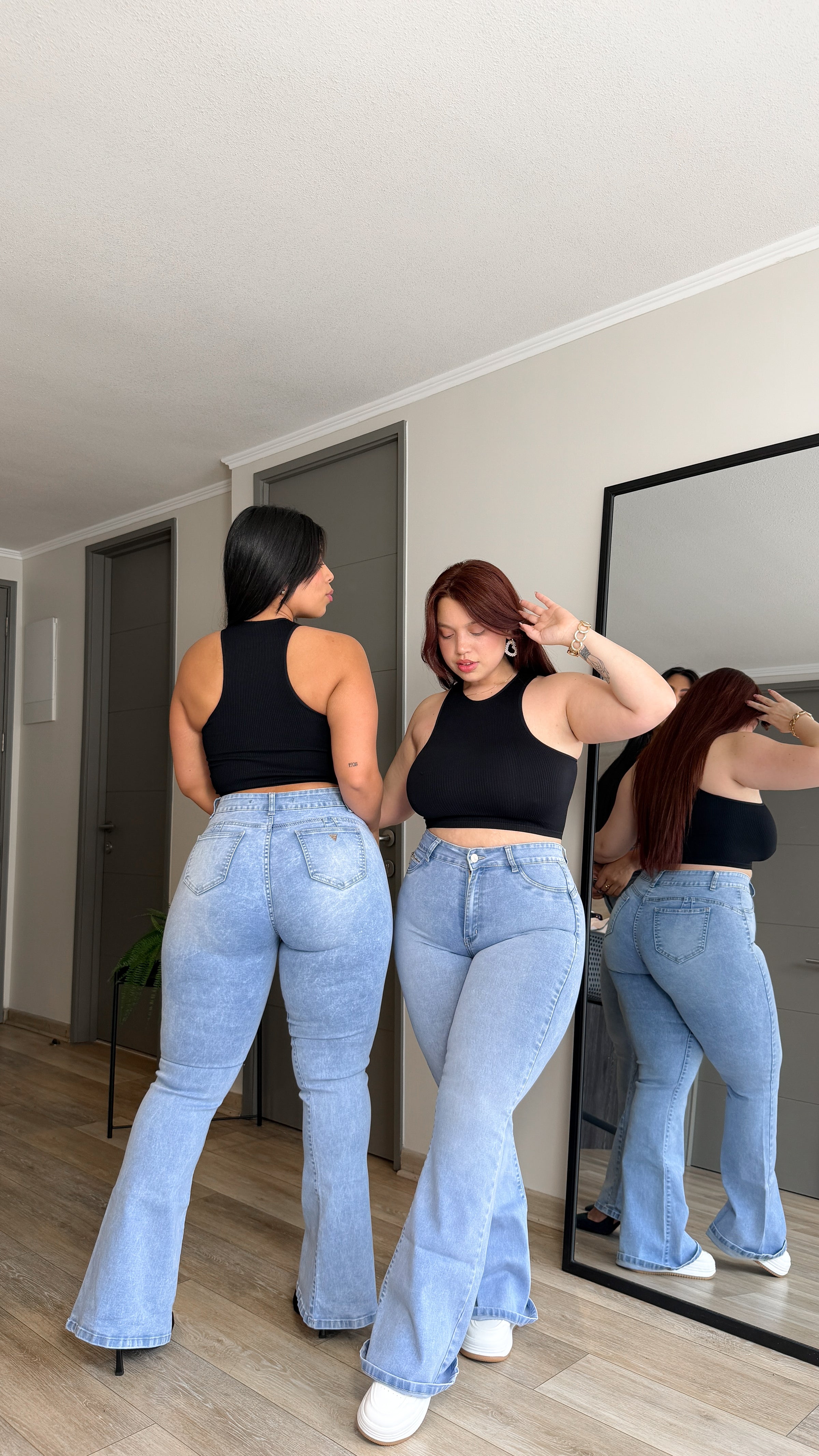 JEANS FLARE CELESTE CLARO PARADISE