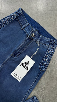 SKINNY TRENZADO SKY BLUE