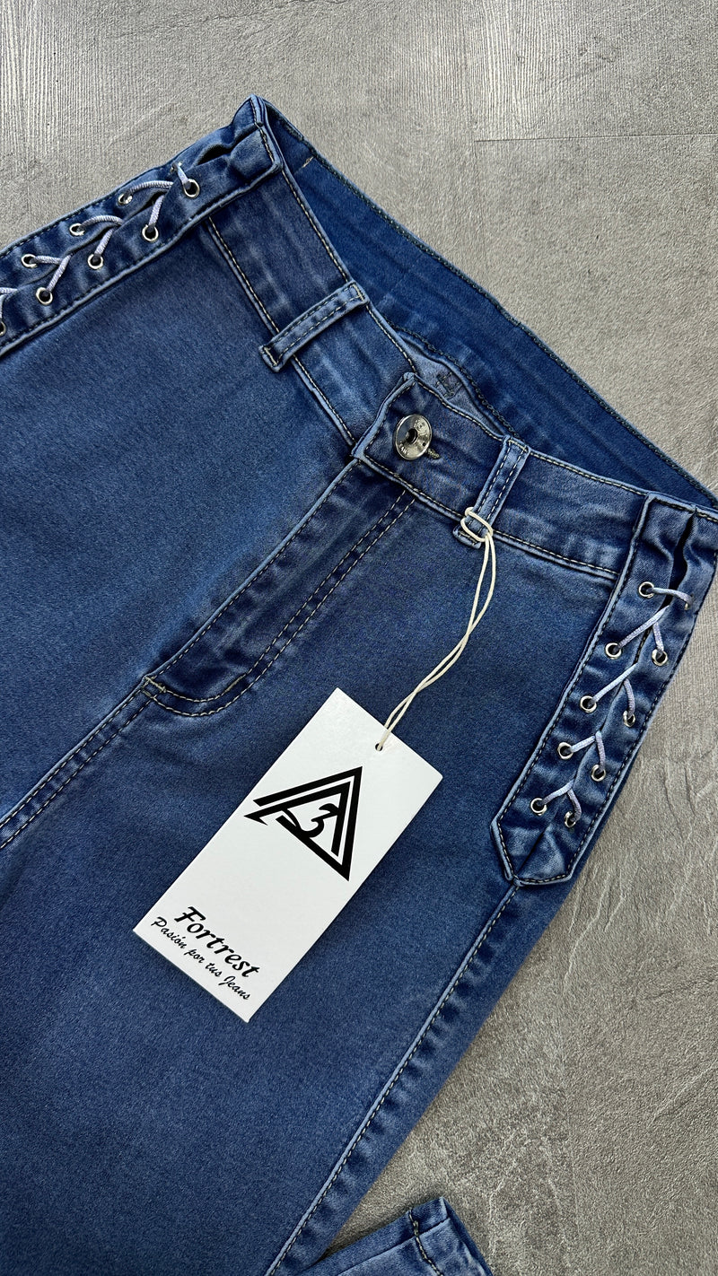 SKINNY TRENZADO SKY BLUE