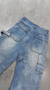 JEANS BAGGY BRILLOS CELESTE