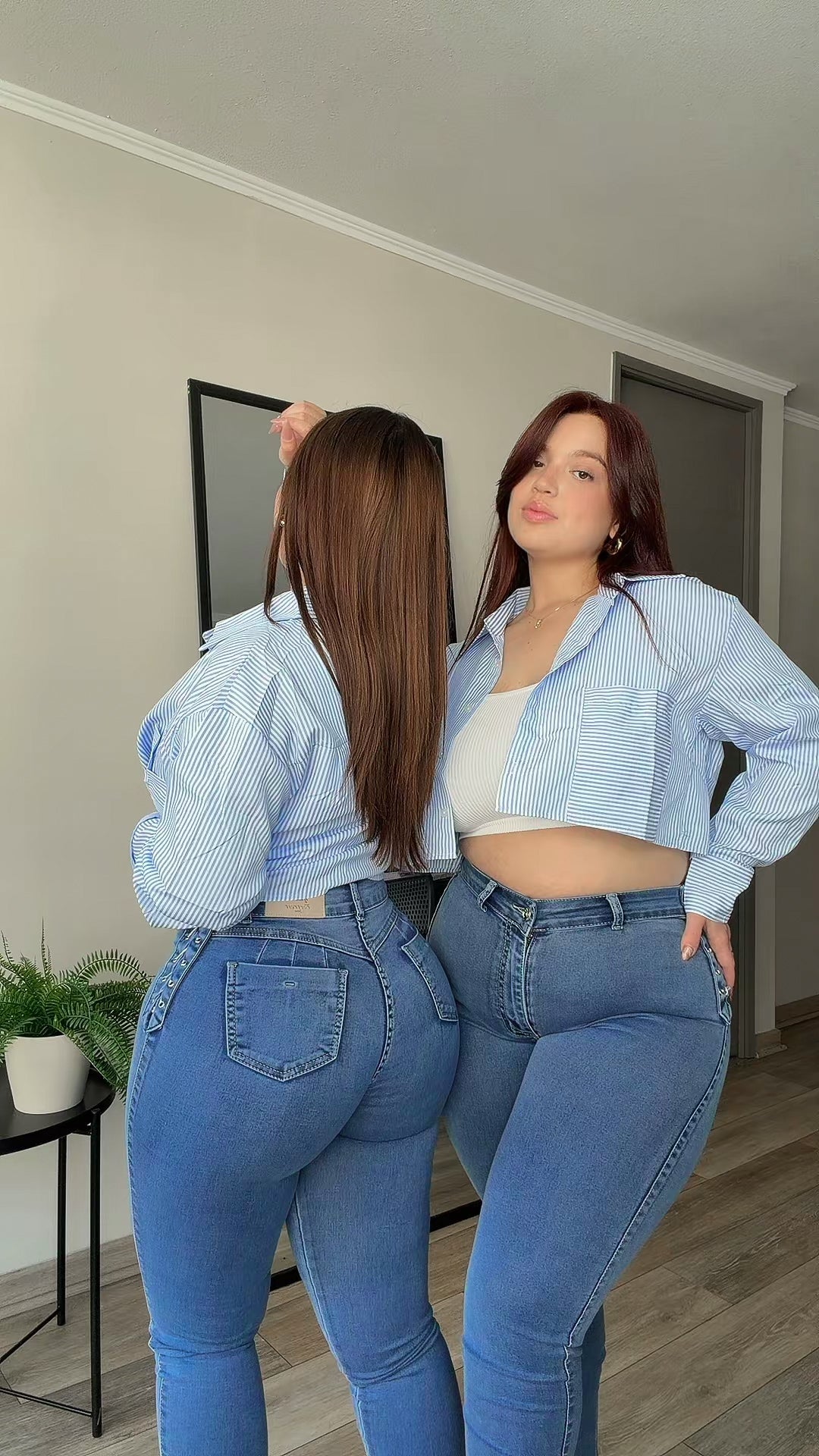 SKINNY TRENZADO SKY BLUE